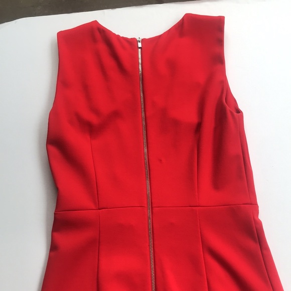DVF Designer Bright Red Sleeveless Work Dress Carpreena Diane Von Furstenberg 4 - Picture 11 of 16